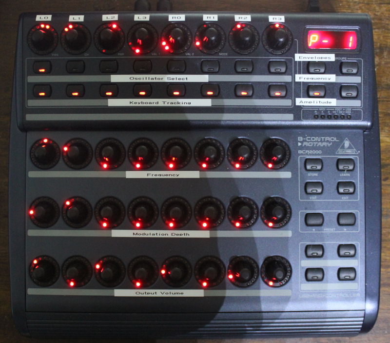 BCR2000 MIDI Controller.